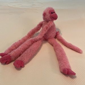 Ty Beanie Baby Pink Monkey Long Legs Arms Stuffed Animal Collectible Toy